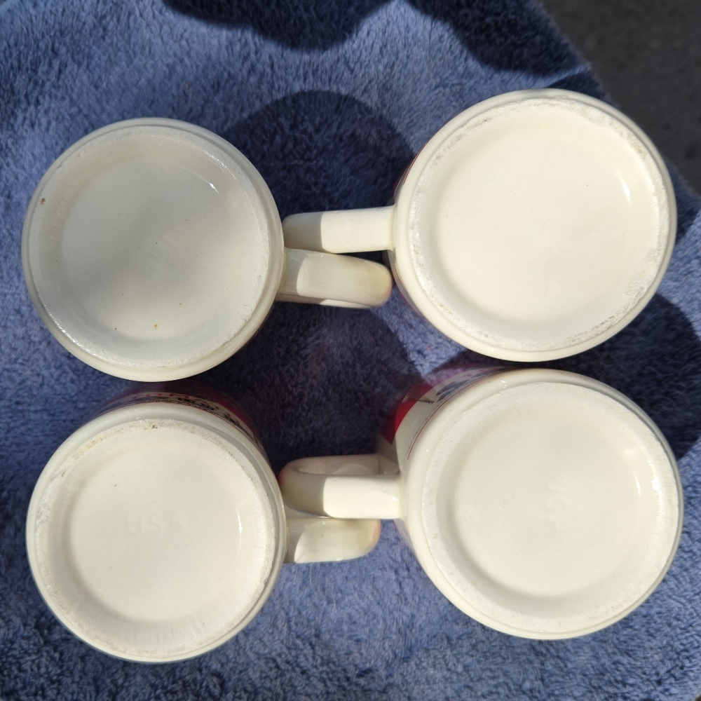 Campbell's Red Tomato Soup Ceramic Mugs - Set of 4 - Picture 8 of 12